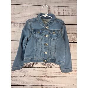 Oshgosh girls' denim snap button jacket size 5T